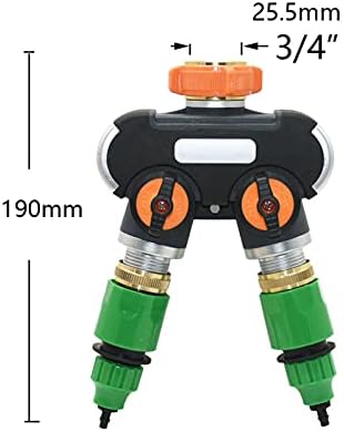 Hose Connector Adapter 1/2/4 Way Garden Faucet Brass Plastic 4/7mm 8/11mm Garden Hose Distributor Y-type Watering Connector Distributor For Irrigation Pipe (Color : Silver) - Image 4