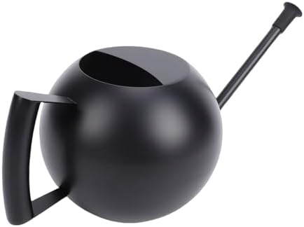 SUNGOOYUE Stainless Steel Watering Can Metal Watering Can 1000ML Pot with Long Spout Leak Proof for Indoor Plants s - Image 5