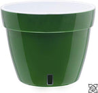Gardenera 11.8" ASTI Self Watering Planter (Set of 3) in Green-Gold/White - Modern Flower Pot with Water Level Indicator for All House Plants, Flowers, Herbs, Succulents and Hanging Plants - Image 3