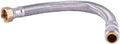 SharkBite Max 1/2 Inch x 3/4 Inch FIP x 15 In. Braided Flexible Water Heater Connector, Push-to-Connect Brass Plumbing Fitting, Stainless Steel, UR3068FX15 by SharkBite