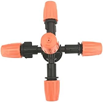 Garden Lawn Sprinkler Irrigation System 4 Sets of Nozzles for Gardens and Lawn Greenhouses 25 Adjustable Mist Cooling Nozzles Micro Irrigation System Connected to 1/2 Inch Joints - Image 2