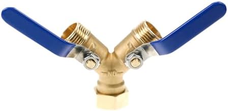 Brass 2-Way Hose Splitter, Heavy Duty Tap Adaptor - Image 4