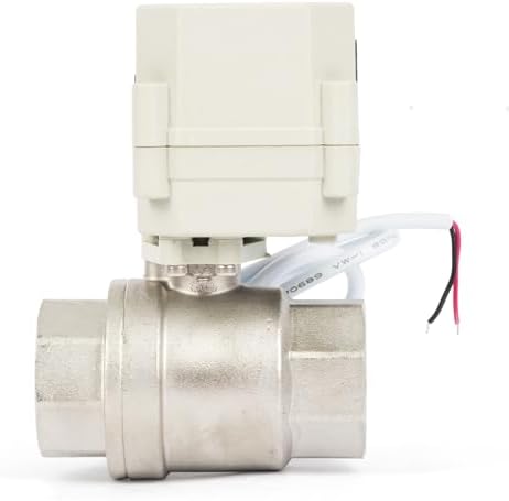 U.S. Solid 1 in Motorized Ball Valve with Programmable Auto On-Off Cycle Timer, 2-Way 304 Stainless Steel Electric Actuator, 00:00:00-99:59:59 Timing, IP67, AC/DC 9-24 V, NPT, for Water and Air - Image 4