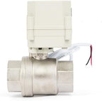 U.S. Solid 1 in Motorized Ball Valve with Programmable Auto On-Off Cycle Timer, 2-Way 304 Stainless Steel Electric Actuator, 00:00:00-99:59:59 Timing, IP67, AC/DC 9-24 V, NPT, for Water and Air - Image 4