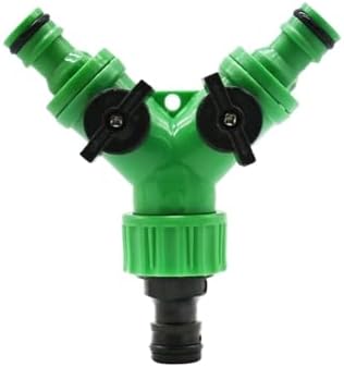 Water Tap Splitter, Garden Hose Splitter 1/2 3/4 inch Thread 2-Way Y Splitter Multicolor(Green B) by Unknown