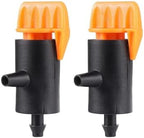 3Pcs Mini Valve Micro Drip Irrigation System Tool Adjustable Dripper Pressure Compensated Dripper Hose Connector Valve Regulator by Unknown