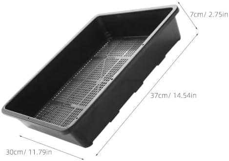 SEWACC 2 Set Seed Starter Tray Thickened Black Plastic with Drainage Holes - Image 7