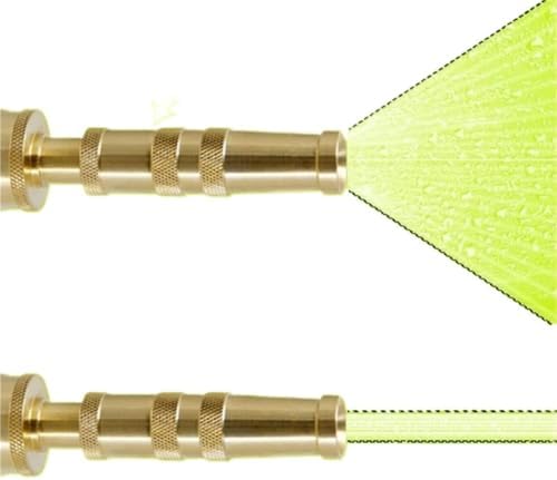 Watering Hose Nozzle- Brass Adjustable Twist Design, Heavy-Duty - Image 2