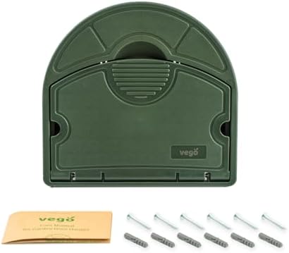Vego Garden Hose Hanger Hangout with 115 ft of 5/8" Capacity And Enclosed Storage Compartment (Seaweed Green) by VegoGarden