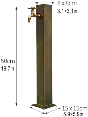 304 Stainless Steel Vertical Garden Water Column, Freestanding Hose Stand with Faucet for Outdoor Irrigation and Washing - Durable Design, Easy to Use - Image 2