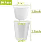 3" Self Watering Pots,20 Sets Self Watering Planter Pots for Indoor Plants with Water Level Indicator and Multiple Vents,Self Watering Planters,Self Watering Plant Pot for House Plants,Flowers,Herbs - Image 2