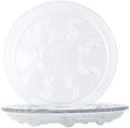 6 Pack Heavy Duty Clear Plastic Plant Saucer Drip Trays for pots,Large Planter Drainage Tray Flower Pot Saucer Water Drainage Tray (16 inch) by ZzpYXIA