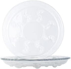 6 Pack Heavy Duty Clear Plastic Plant Saucer Drip Trays for pots,Large Planter Drainage Tray Flower Pot Saucer Water Drainage Tray (16 inch) by ZzpYXIA