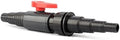 Hose Splitter,Tap Connector 25mm(3/4"") ~ 38mm(1 1/2"") Hose Valve Fish Pond Joint Irrigation Water Pipe Connectors Aquarium Fish Tank Adapter, Black by Unknown