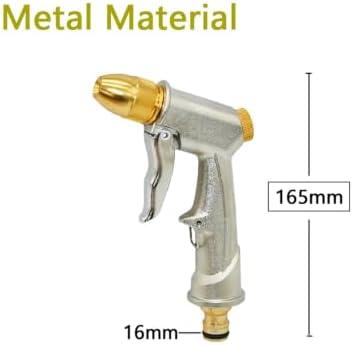 High Pressure Washer Water Gun Adjustable Garden Hose Sprinkler With Spring Tube(Metal) - Image 2