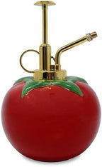 ban.do Tomato-Shaped Plant Mister, Indoor Plant Accessories, Watering Can, Ceramic, 16 oz, Tomato Red by bando