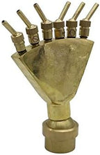 Xiaochen Lawn Irrigation Garden Watering with Valve Garden Landscape Pond Sprinklers Brass Adjustable 1.5" Phoenix Tail Shaped Fountains Spray Head Scattering Nozzles (Color : 1.5 inch) by Unknown