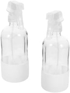 2pcs Ml Glass Spray Bottle with Silicone Sleeve, Fine Mist White by WRITWAA