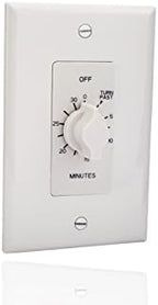 TORK A530MW Spring-Wound in-Wall Twist Timer with 30-Minute Length and White Faceplate, for Automatic Shutoff of Fans or Lights - Image 5