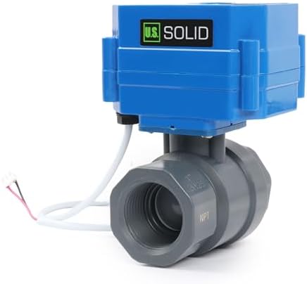 U.S. Solid 1 in UPVC Motorized Ball Valve, AC 110 V, 2-Wire Auto Return, Normally Closed, Standard Port 20 mm Bore, IP65 - Image 5