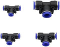 5 Pcs 10mm Tee Connector Garden Irrigation Quick Connectors Pneumatic Joint Mist Cooling System Adapters by Unknown