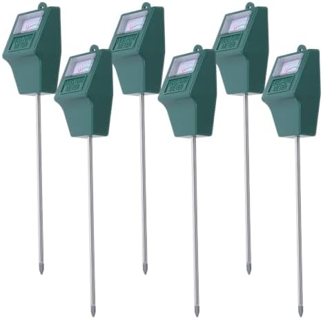 6pcs Soil Moisture Meter Set, Manual Probe for Gardens Lawns Greenhouses by Clispeed