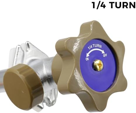 Himaweek 10-inch Anti-Siphon Frost Free Sillcock, Quater Turn 3/4-Inch Hose Bibb x 1/2-Inch PEX End,No Lead Brass Valve Frost Proof Outdoor Faucet Spigot - Image 5