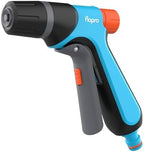 FLO-PRO - Jet Spray Gun: 3 x patterns jet, fill & cone. Hose gun includes trigger with lock & flow control. Garden hose spray gun attachment ideal for everyday use & cleaning. Fits all brands by Unknown