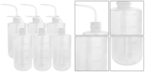 6 Pack LDPE Plastic Safety Wash Bottle 500ml Lab Squeeze Bottle - Image 5