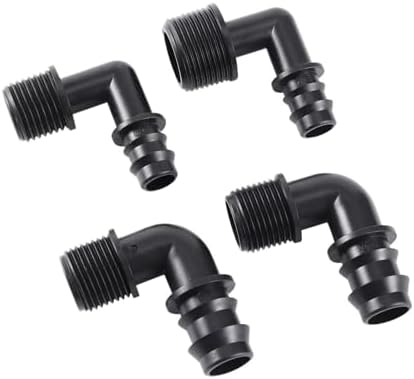 1/2" 3/4" Male Thread To DN16 DN20 Pipe Barb Elbow Connector Micro-Spray Drip Irrigation System Accessories(3I4 M-Thread To DN16,50Pcs) - Image 7