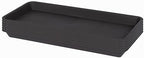 VUWEZ 2 Pack of Plastic Plant Tray Saucer Rectangular 24 inch, Plant Trays Saucers for Indoors Outdoor, Plant Water Drip Tray for Flower Pot Planter, Windowsill Plant Tray (8 X 24'', Brown) by VUWEZ