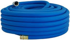 Wiseflow Garden Hose 100FT x 3/4", Heavy Duty Rubber Hose, Water Hose with Five Layered Braiding, Male Female Fittings, 1200PSI Burst, 300PSI Working for Yard, Car Wash, Pets (Blue) by Unknown
