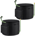 Shinylin 2 Pack Garden Water Hose Holder Storage Bags for 150 ft Hose, Heavy Duty Oxford Storage Bag with Entry Hole, Water Hoses Pot for Outside Inside, Garage, Rv, Warehouse, Garden Tools by Shinylin