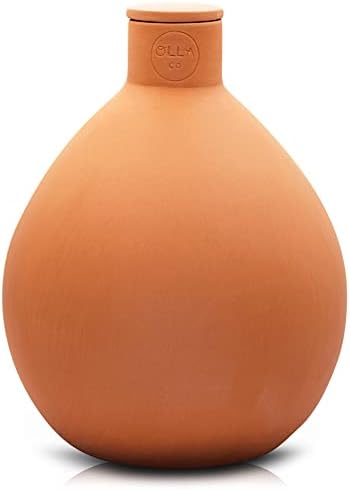 The Olla Company Olla Watering Pot with Lid, Terracotta Self Watering Large by TheOllaCompany