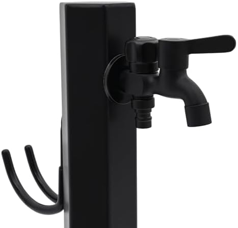 Outdoor Vertical Garden Water Column with Faucet, Floor Mounted Hose Stand with Faucet, Stainless Steel Frost-Proof Vertical Water Hydrant for Exterior Patio Backyard and Lawn (Hexagonal) - Image 4