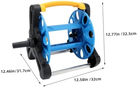 Freestanding Hose Reel Holder for Garden Hose Storage Rack Blue - Image 2