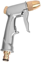 High Pressure Water Spray Gun Metal Brass Nozzle Garden Hose Pipe Lawn Wash Sprayer Sprinkler Tool Guns(Silver) by Unknown