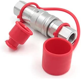 CEKER 3/8" NPT Skid Steer Bobcat Flat Face Hydraulic Quick Disconnect Coupling Fits ISO 16028 Hydraulic Quick Connect Coupler - Image 2