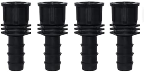 4PCS 1/2" 3/4" Threaded 16 20 25MM PE Hose Barb Tee Connector Adapter Tubing Joints Garden Drip Irrigation Coupling Repair(KSL01-213-4PCS) by Unknown