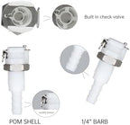 2Pcs 1/4" Plastic Panel Mounting Hose Barb Quick Connector Coupling - Image 3