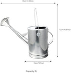 SUPVOX Vintage Style Large Galvanized Watering Can with Long Spout for Indoor and Outdoor Plants Succulents Flowers and Garden Use Thickened Pot for Easy Comfortable Plant Care - Image 2