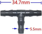 Hose Connector Adapter 50 3/5 4/7 Hose Connectors Tee Cross Barb To Connect Watering Fittings For 1/8 1/4" Hose Drip Irrigation System Connectors (Color : 3I5 MM) - Image 4