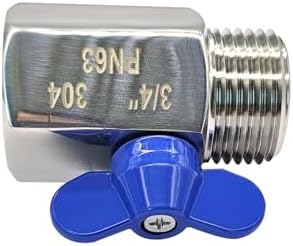Beduan Stainless Steel 3/4" Shut Off Valve GHT Thread Garden Hose 2 PCS - Image 4