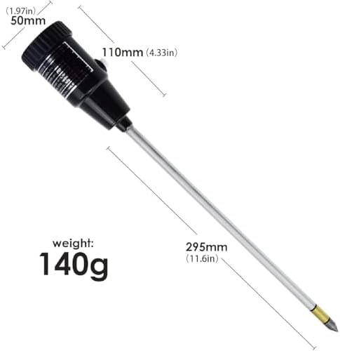Soil PH Meter,Waterproof Soil PH Moisture Meter Tester,295mm Long Electrode Probe,Self Powered Meter No Battery Needed,for Indoor & Outdoor Plants, Garden, Lawn, Farm - Image 2