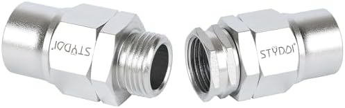 STYDDI 304 Stainless Steel 3/4-Inch Garden Hose Repair Fittings Kit, Heavy-Duty Male and Female 3/4" Barb Water Hose Replacement Ends Coupler, Lead-free Hose Mender Connector for 3/4" Garden Hose by STYDDI