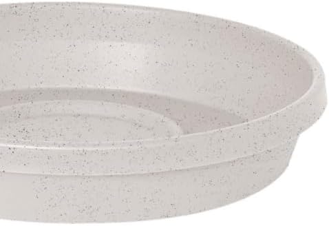 Bloem Terra Plastic Saucer Tray for 14" Terra Planter, Vanilla Bean, 2-Pack - Image 2