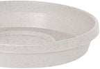 Bloem Terra Plastic Saucer Tray for 14" Terra Planter, Vanilla Bean, 2-Pack - Image 2