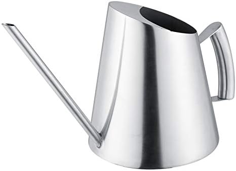 Aramox Watering Can Stainless Steel Indoor Plant Watering Can 1500ml Brushed Finish Long Spout for Houseplants Patio Balcony Office Garden Use - Image 3
