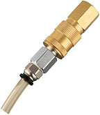 1/4 quick connect fittings,Industrial Air Coupling 10 Pcs, 1/4" Basic Flow Quick Connect Air Coupler, Brass Air Compressor Accessories Fitting,Hose Quick Connect Fitting - Image 5