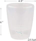 Santino 4.9 Inch ORCHIDEA Self Watering Pots for Orchids in Transparent (Set of 3) - Decorative Wicking Planter with w/Great Aerification, Drainage and Water Level Indicator - Image 2